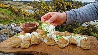 The PERFECT BBQ Chicken Dumplings | ASMR Cooking by the Lake