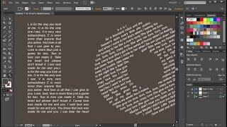 How to Fill Letter Shapes with Link Threaded Text in Adobe Illustrator
