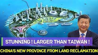 Incredible! China Creates A New Province Through Land Reclamation, Larger Than Taiwan！