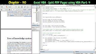 VBA PDF Automation - Split PDF Pages using VBA | How to split multiple PDF pages using VBA (Part-4)