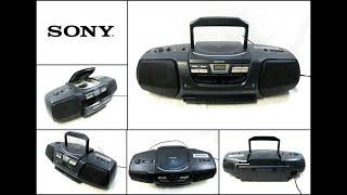 Sony CFD-222 CD Radio Double Cassette-Corder Boombox