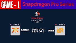 [GAME - 1] FANATIC ONIC PH vs RRQ HOSHI | Snapdragon PRO SERIES