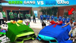 Shinchan Green Gang VS Franklin Blue Gang Special Car Challenge In GTA 5!