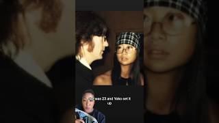 John Lennon had a side chick thanks to Yoko Ono ￼#beatles #johnlennon #entertainment #music #part1