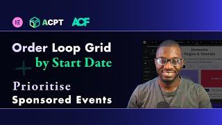 Order Events by Start Date | Prioritise Sponsored Posts | Elementor Loop Grid