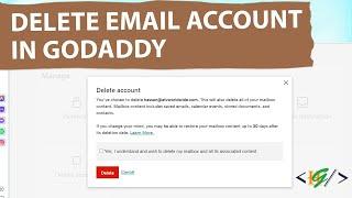 How to Delete Email Account in Godaddy Hosting | Email & Office