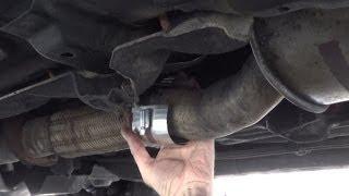 How to repair a hole / leak in exhaust pipe without dismantling