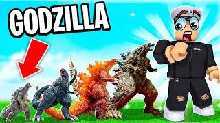 SMALLEST GODZILLA SIZE COMPARISON IN ROBLOX