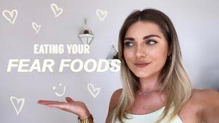 Eating YOUR FEAR FOODS for 24 HOURS (recovery) | millyg_fit