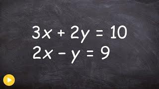 Learn to solve a system by substitution