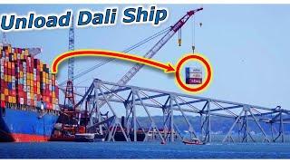 Channel Clearing, Unload MV Dali Ship | Baltimore Bridge Collapse