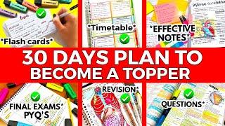 30 Days Strategy to Cover full syllabus Accept this CHALLENGE to score 98% Study Tips For Exam