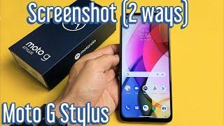 Moto G Stylus: How to Take Screenshot (2 common ways)