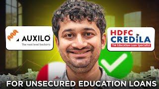 Comparing HDFC Credila vs Auxilo Education Loans 2024 | Best Lender For Non-Collateral Study Loans!