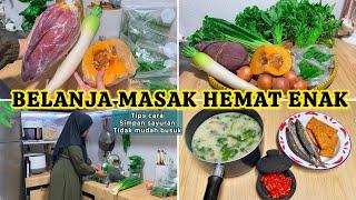 BELANJA MASAK BOBOR BAYAM SIMPLE ENAK #cooking #dailyvlog #belanjamingguan #boborbayam #niahermanto