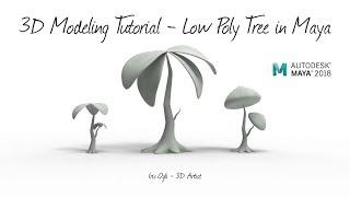 Low poly Tutorial - Modeling a Tree ready for animation in Autodesk Maya