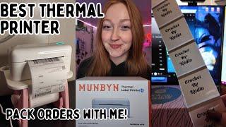 BEST Thermal Printer Pack Etsy orders with me!