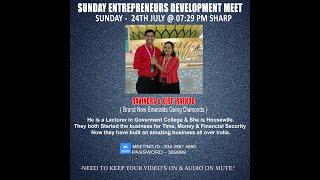 Sunday Entrepreneurs Development Meet Special Speaker Emerald Going Diamonds Ravindra & Kirti Rathod