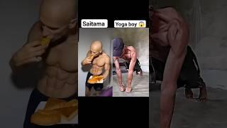 wait for it Saitama vs yoga boy workout #shorts #viral #trending #youtube #saitama #ftech36