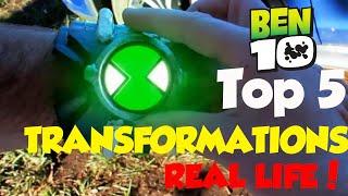 TOP 5 Ben 10 Transformations in REAL LIFE! (Ben 10 Classic)