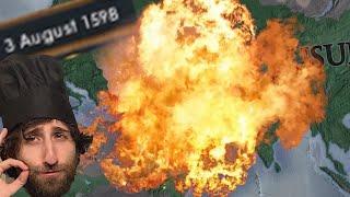 My Pre 1600 World Conquest attempt ended with a HUGE EXPLOSION - Europa Universalis 4