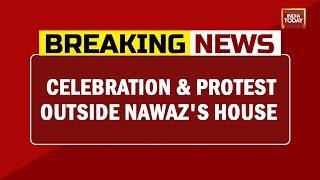 Celebration & Protest Outside Nawaz Sharif's House In London | Loveena Tandon Shares More Details