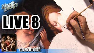 Painting Live - Copy of "Madonna and Sleeping Child" by B. Luini - 8th day