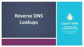 Reverse DNS Lookups