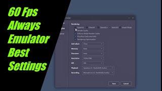 TENCENT GAMING BUDDY BEST SETTINGS EMULATOR : 60 FPS ALWAYS : PUBG MOBILE LAG FIX TGB