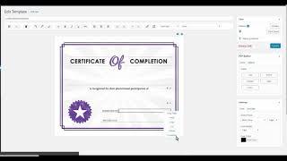 Formidable Forms to E2pdf: Certificate of Completion Demo