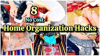 8-No Cost/Clutter Free Home Organization | Space Saving Tips | Reuse/Recycle Hacks | WomeniaATF