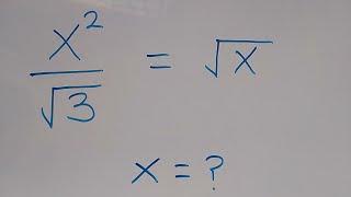 A Nice Algebra Problem | Math Olympiad | How to solve for X ?