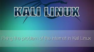 Fixing the problem of the internet on Kali Linux