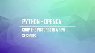 Image Cropping with Python-opencv