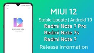 Redmi Note 7 Pro MIUI 12 with Android 10 Update| MIUI 12 Update Redmi Note 7/7s & Redmi Note 7 Pro