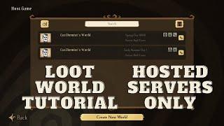 How to make a loot world in your hosted DST world.