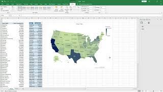 HOW TO CREATE SIMPLE MAP CHART IN EXCEL | EASIEST STEPS