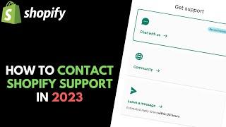 How to Contact Shopify Support in 2023