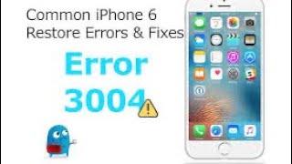 Fix iPhone can’t be restored unknown iTunes error code 3004! Working like a charm