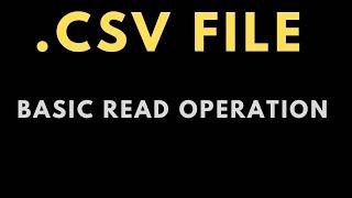 How to Read Test Data From .CSV File || CSV File Handling