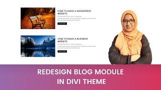 How to customize divi blog module to horizontal style
