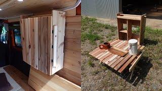 【DIY】Creative Woodworking Project - A Portable Cabinet That Can Also Be Used As a Table!