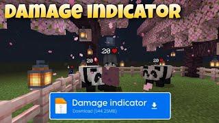 Damage indicator addon mcpe 1.19/1.20  | Minecraft damage indicator 1.20