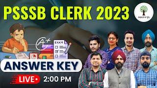Answer Key | PSSSB Clerk 2023 | Success Tree Punjab