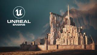 Epic Re-Creation of Minas Tirith With Unreal  Engine 5 #lotr