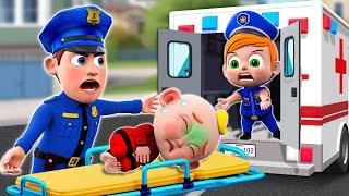 Police Officer & Super Ambulance - Don't Eat Dirty Food Song & More Nursery Rhymes & Kids Songs