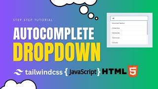 Build a Dynamic Autocomplete Dropdown with JavaScript & Tailwind CSS!