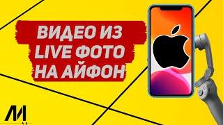 Как из лайф фото сделать видео на Айфоне? Как из live фото смонтировать видео на IPhone?