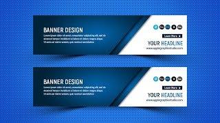 970x250 Web Banner Design - Photoshop Tutorial