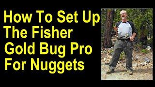 How to setup and operate the Fisher Gold Bug Pro for gold nuggets